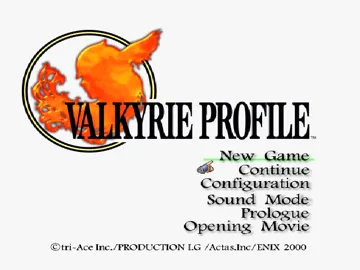 Valkyrie Profile (US) screen shot title